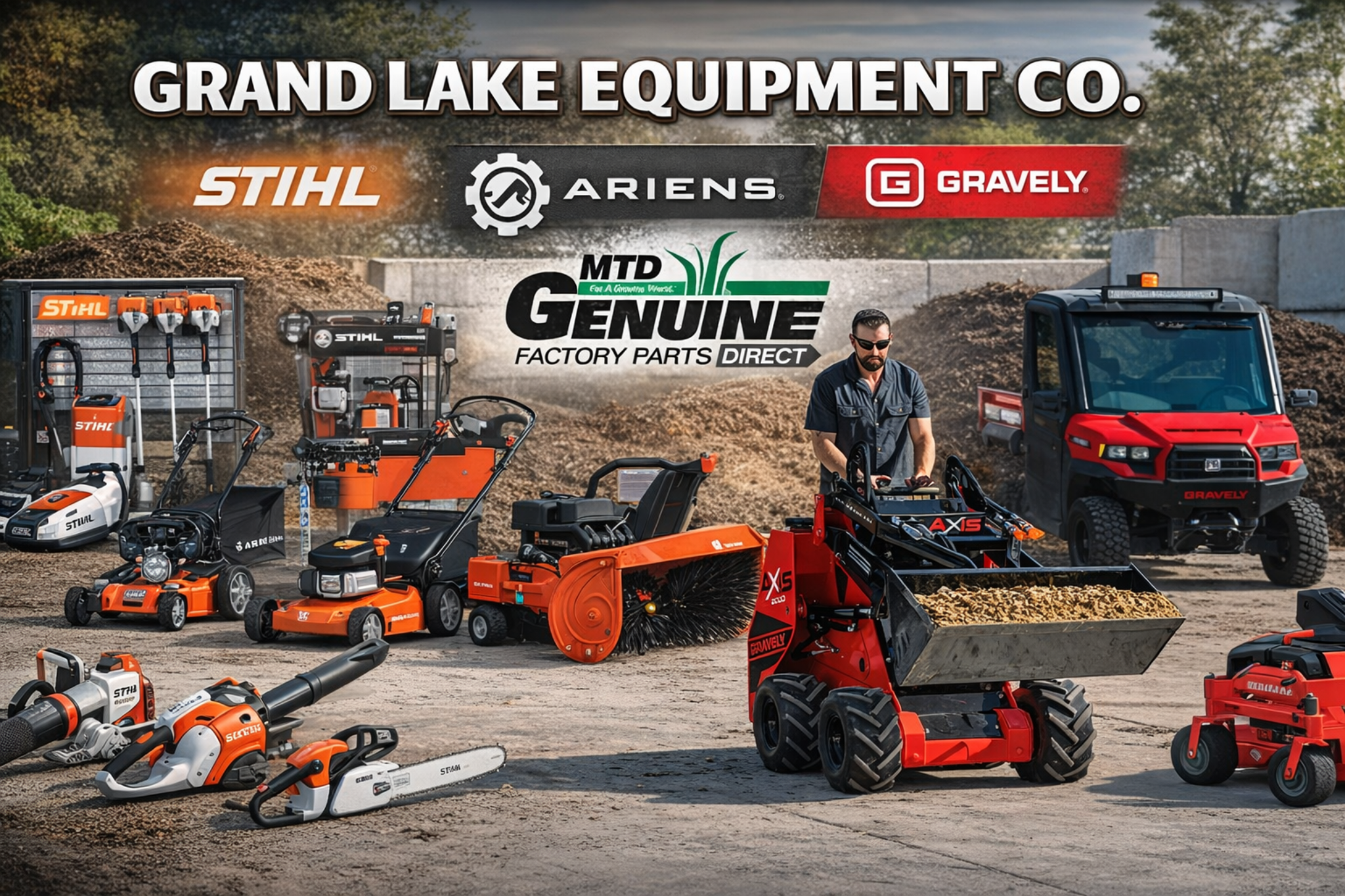 Equipment and brand collage